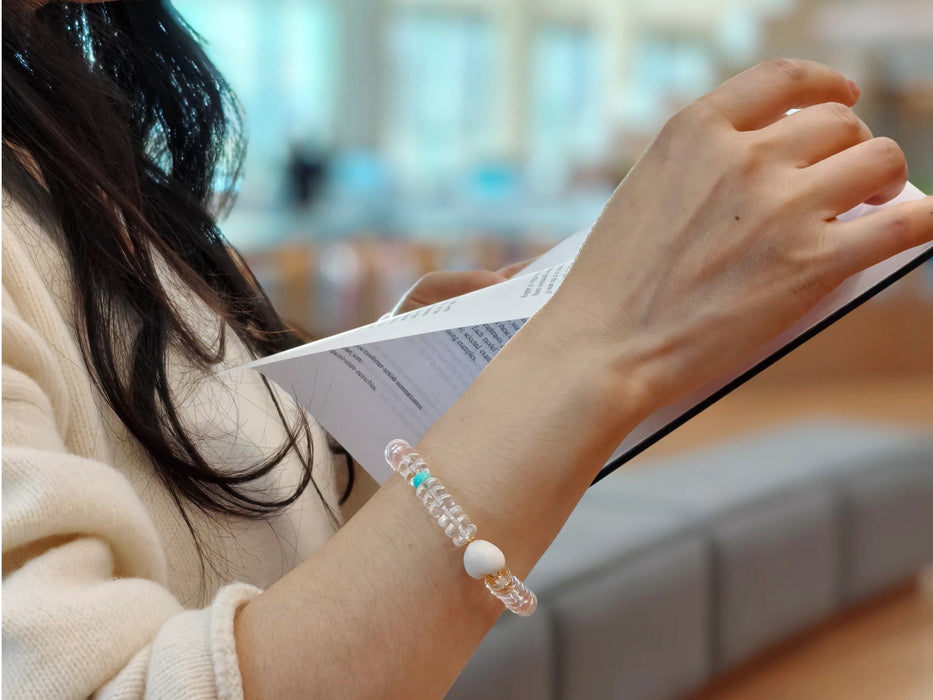 Handmade Natural Clear Quartz Bracelet