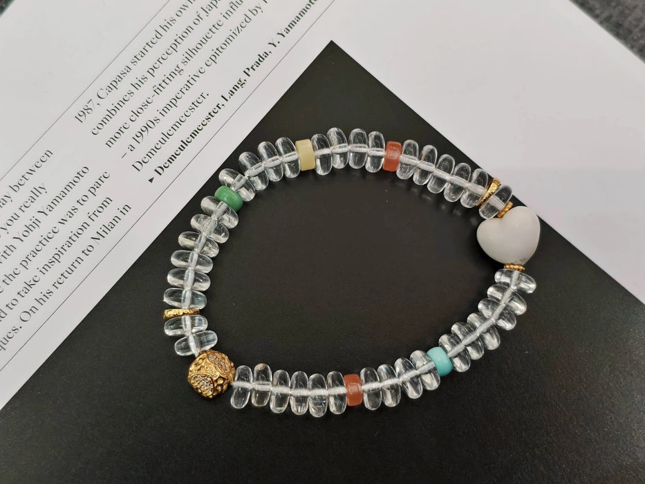 Handmade Natural Clear Quartz Bracelet